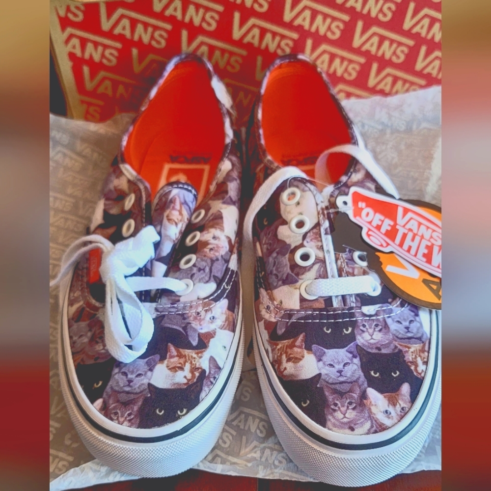 Vans ASPCA Cats special edition shoes,  women's size 7.5, new with tags